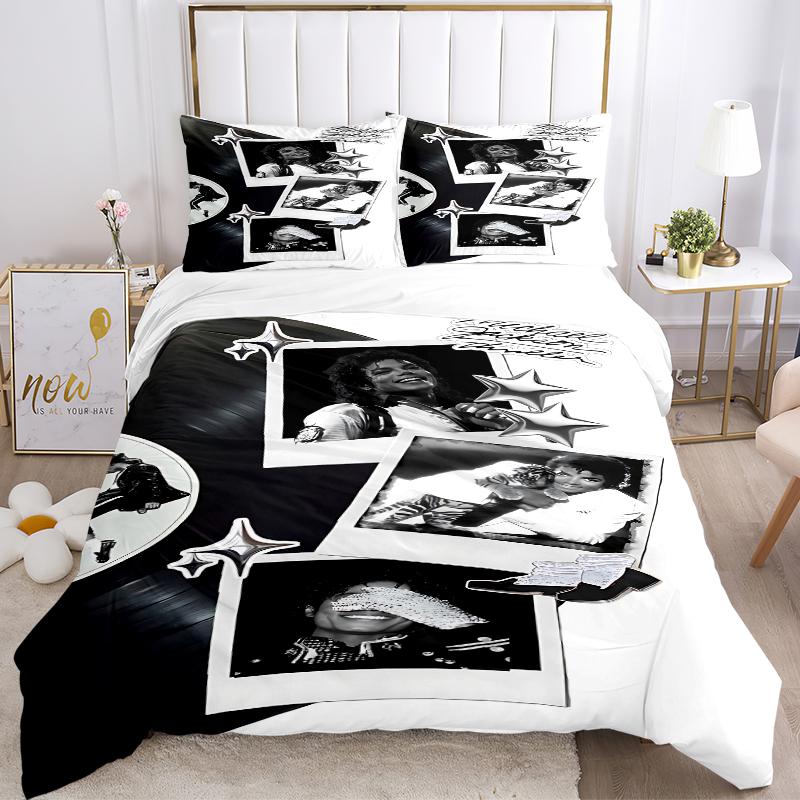 3Pcs Michael Jackson'S Legacy Bedding Sets For All Sizes New 3D Printed Bed Cover Comforter Duvet Cover Pillowcase Bedroom Decoration
