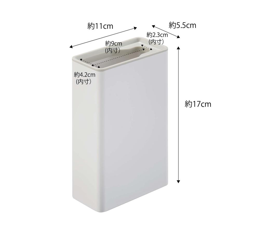 Подставка для туалетной щетки Yamazaki Jitsugyo Flushable, белая, приблизительная. Чехол для туалетной щетки W5.5XD11XH17см 4857