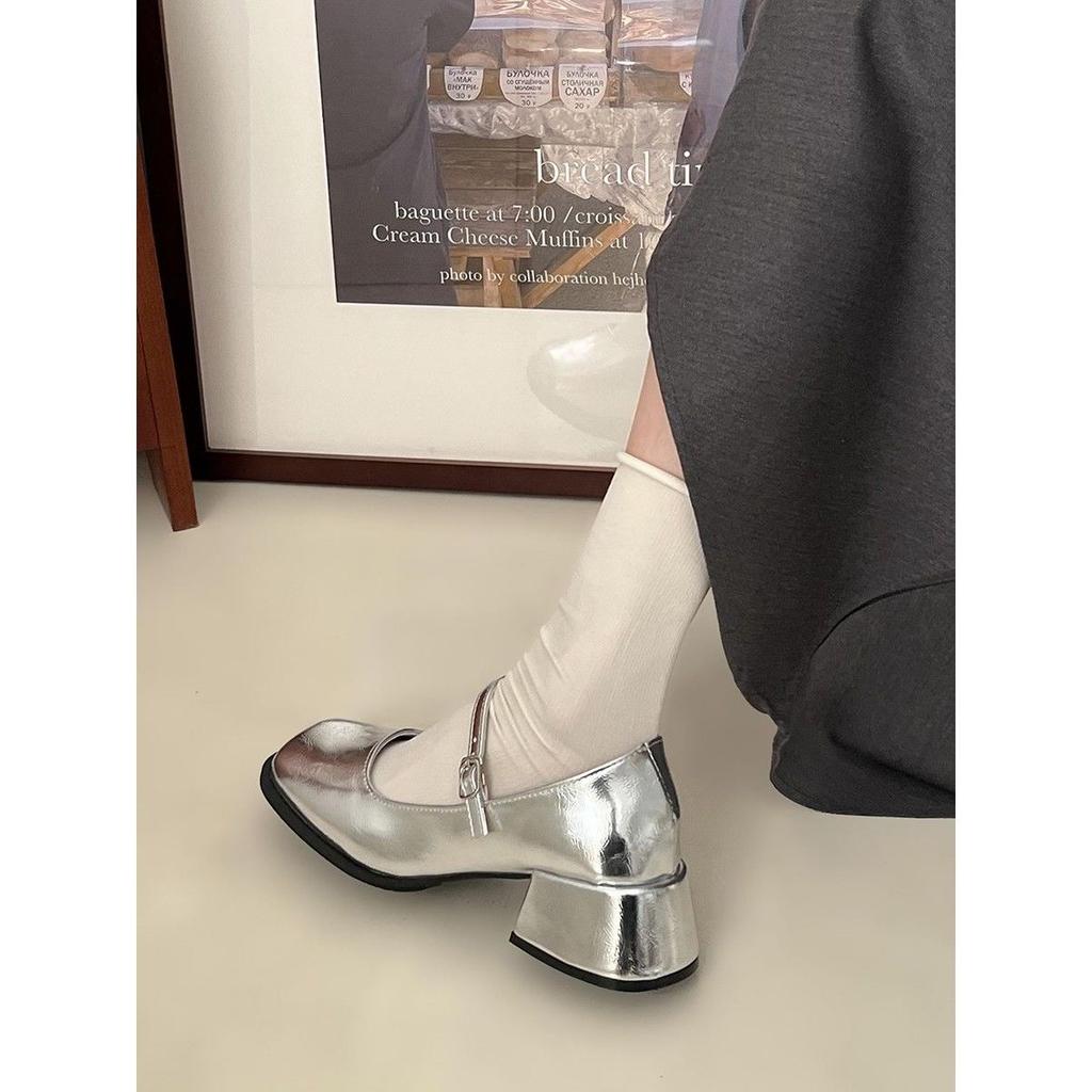 Интернет-знаменитость, однотонные простые туфли с круглым носком и низким верхом, 2025, крутые милые студенческие повседневные универсальные туфли Мэри Джейн