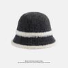 Bucket Hat Knitted Bucket Autumn and Winter Thermal Hat Children Simple Face Small Leisure Basin Hat