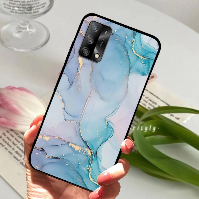 Чехол для Oppo A74 4G CHP2219 Ударопрочный Цветной Матовый Мягкий ТПУ Силиконовый Чехол для Телефона Для OPPO F19 Бампер CPH2219 Fundas