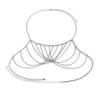Sexy Simple Tassel Chain Chest Chain Bikini Necklace Exaggerated Fashion Body Chain Women