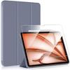 Protective Case - E.F.Connection - for iPad Air 11 Inch M2/M3 - Shockproof - Foldable Stand - Purple