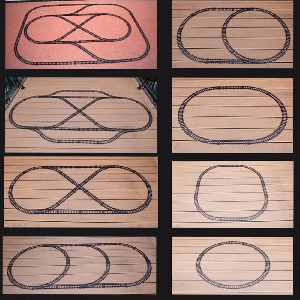 Расширительный набор рельсового пути шириной 5 см для Railway King Классический Городской Поезд Гибкие Рельсы Прямые Изогнутые Рельсы Строительный Блок Игрушка