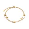 18K Gold-Plated Titanium Butterfly Anklet - Non-Fading, Minimalist Mori Style for Trendsetting Women