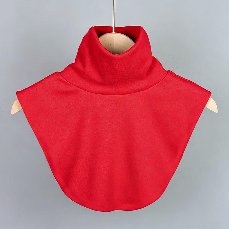 Unisex's Solid Color High Neck Detachable Collar Decorative Collar Warm Cervical Protection for Autumn and Winter