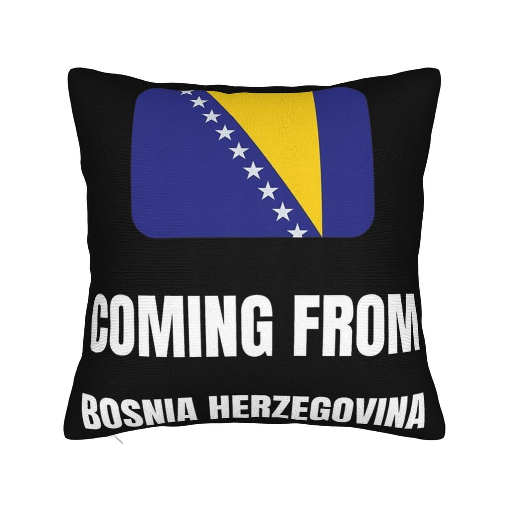 Bosnia and Herzegovina Flag Pillowcases Product Printing Cushion Cover Decoration Pillow Case Cover Home Multiple Sizes