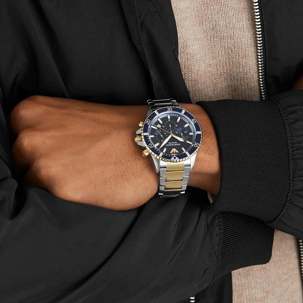 Emporio Armani AR11362 Chronograph Diver двухцветные мужские часы