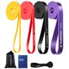 TOMSHOO Set of 4 8-85Lbs Resistance Bands for Working Out, Workout Bands for Physical Therapy