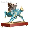 1 шт. Металлический Fenghuo Qilin Украшение Офис Гостиная Фойе Lucky Crafts Открытие новоселья Подарок Фэн-шуй Украшения