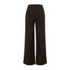 Brown Wide Leg Pleated Woven Trousers Twoaw22pl0475
