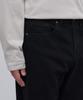 MUSINSA STANDARD Slash Straight Denim Pants [Black]
