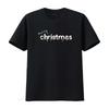 Merry Christmas T ShirT s Boys Girls Black Large vintage Washed Versatile Top For Everyday Wear graphic Comfortable Unisex