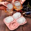 Ice Cube Mold with Funnel-Shaped Lids Food-Grade Silicone Penguin Owl Ice Cube Tray Animal Ice Cube Maker