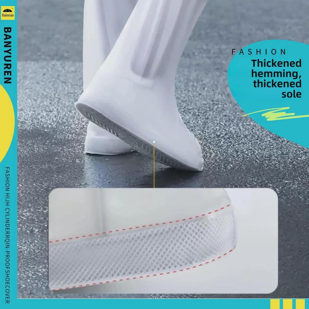 Всесезонные водонепроницаемые нескользящие бахилы из ПВХ для мужчин и женщин — утолщенные, прочные и идеально подходят для езды на велосипеде