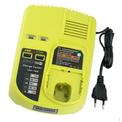 Сменное зарядное устройство 12V18V для USB-порта Ryobi P108, тип ЕС