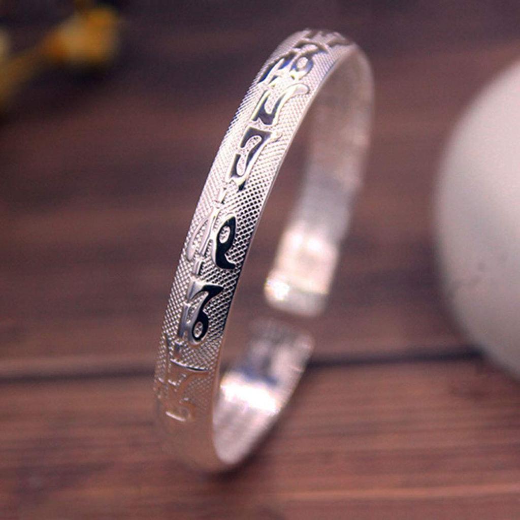 Браслет Deelfel для мужчин из нержавеющей стали с санскритским символом защиты сердца от зла, амулет, универсальный размер, новый подарок для женщин, сталь, черный, пословицы, сутра, гравировка,