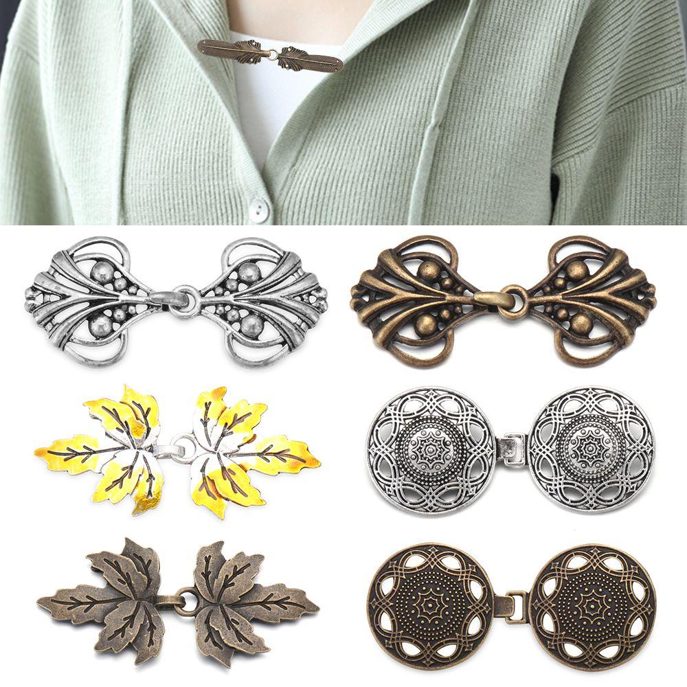 Trendy Winter Retro New DIY Shawl Brooch Sweater Blouse Pin Clip Clasps Cardigan Clip