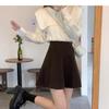 2023 Autumn & Winter Women's High-Waist Korean Style Corduroy A-Line Skirt with Anti-Exposure Design
