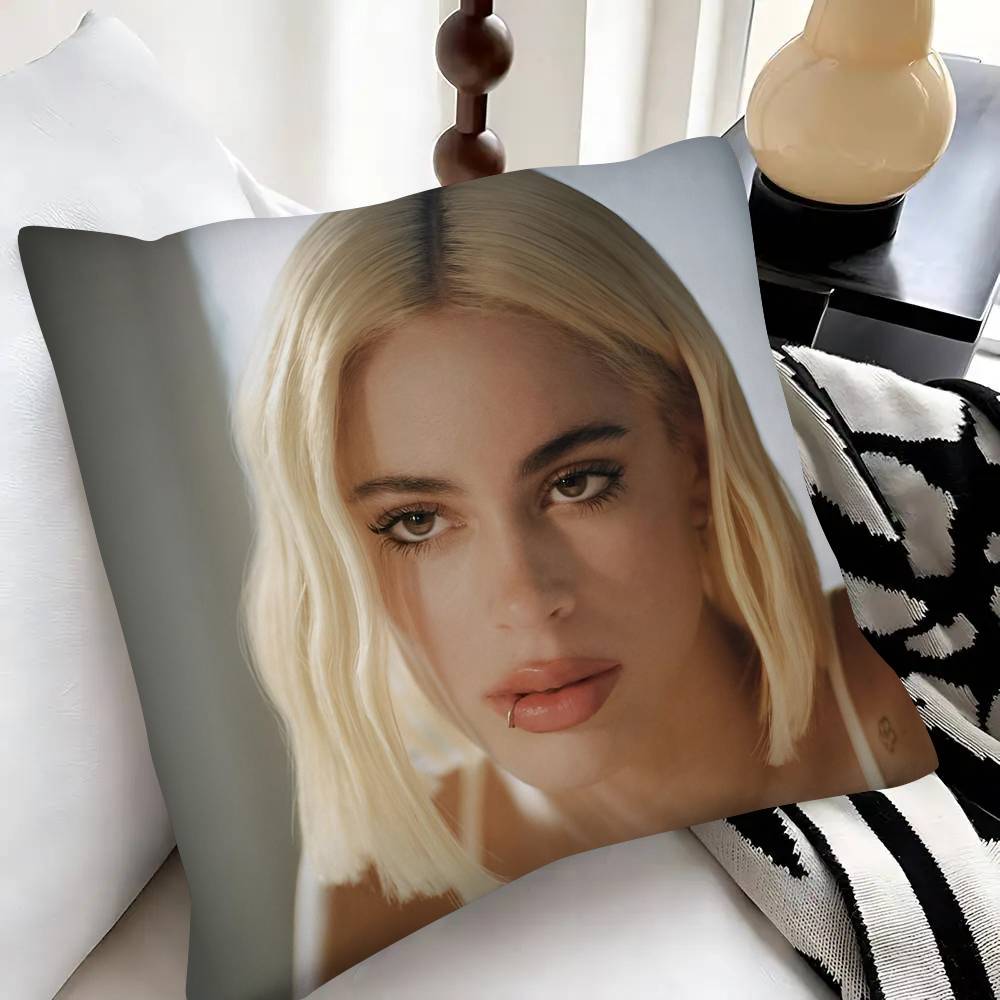 Singer Martina Stoessel TINI Pillow Case Fashion Square Pillowcase Bedroom Sofa Room Ins Decoration Leisure