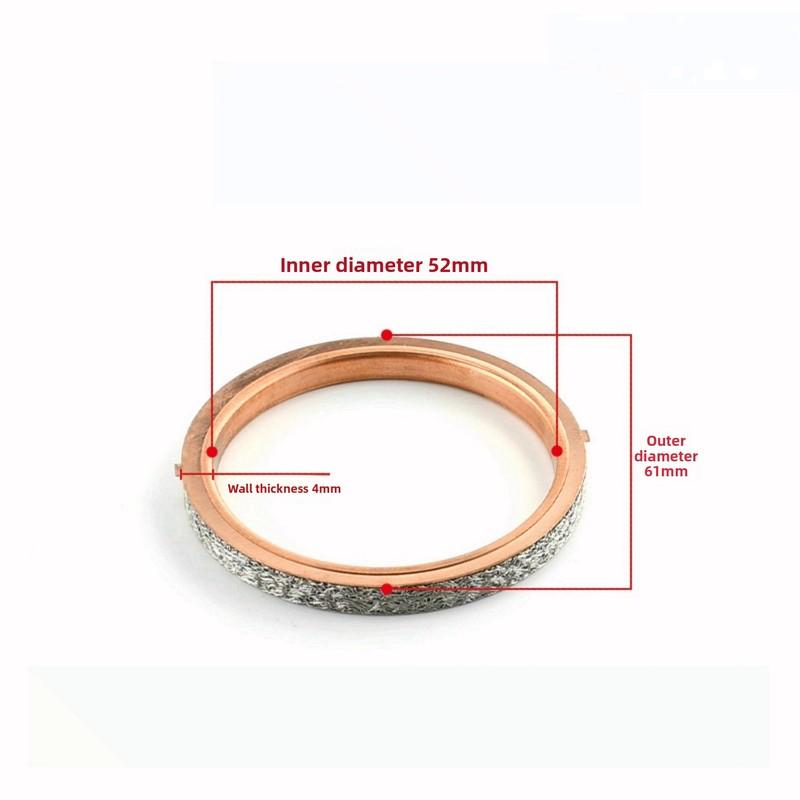 Motorcycle Accessories Exhaust Pipe Muffler Gasket Copper Washer Compatible with YAMAHA for Better Engine Performance