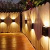 Outdoor Garden Solar Lights Decorative Wall Arrangement Luminous Ambient Wall Lights Home Wall Lights Waterproof Solar Powered Patio Wall Decor Lamp