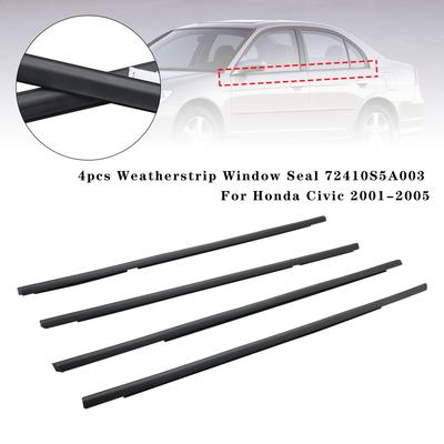 4 шт. Уплотнитель стекла 72410S5A003 для Honda Civic 2001-2005