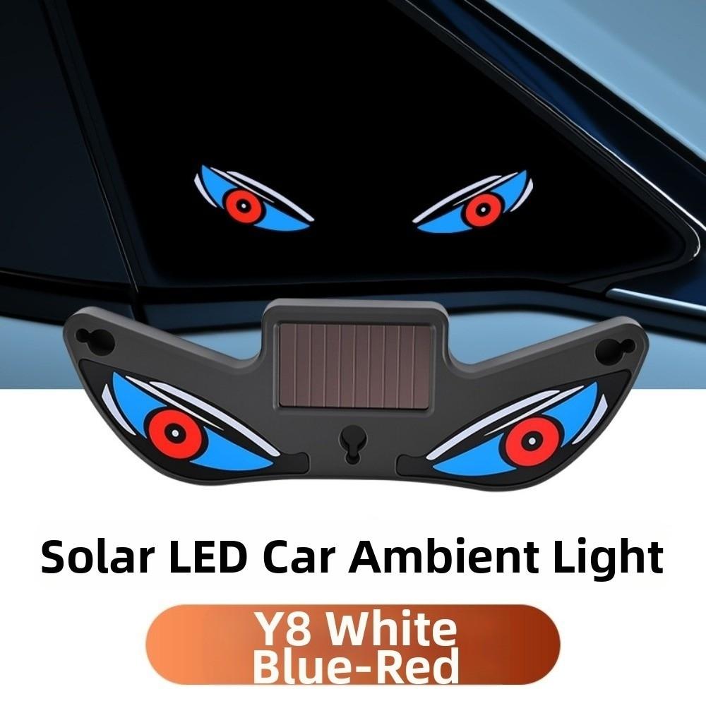 Vibration Lights on Car Warning Light Wireless Solar Car Atmosphere Light Cool EYE Ambient Lights