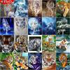 3D Full Square Round Diamond Painting Tiger Cross Stitch Diamond Embroidery Animal Picture Of Rhinestone Home Decor