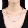 925 Sterling Silver 1-3mm Snake Chain Fashion Wedding Necklace