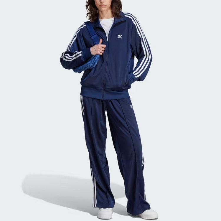 adidas Женские спортивные брюки Adidas Firebird свободного кроя Темно-синие IL3817