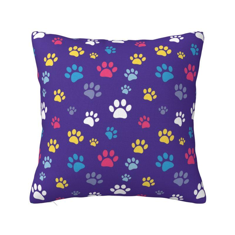 Animal Footprint Dog Paw Cushion Cover x cm Polyester Velvet Throw Pillow Case For Sofa Seat Decoration Bedding Pillowcase