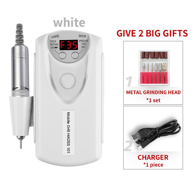 Портативное устройство для снятия лака с ЖК-дисплеем, аккумулятором и устройством для удаления омертвевшей кожи