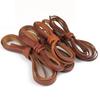 2 Meters Genuine Leather Cord 1.5-10mm Round/Flat Strand Cow Leather Rope Fit Necklace Bracelets DIY Jewelry