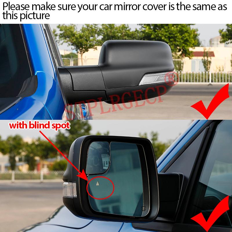 For Dodge RAM 1500 DT 2019-2024 Auto Car Left or Right Heated Clear Rear View Side Mirror Glass Lens Blind Spot Accessorie LH RH