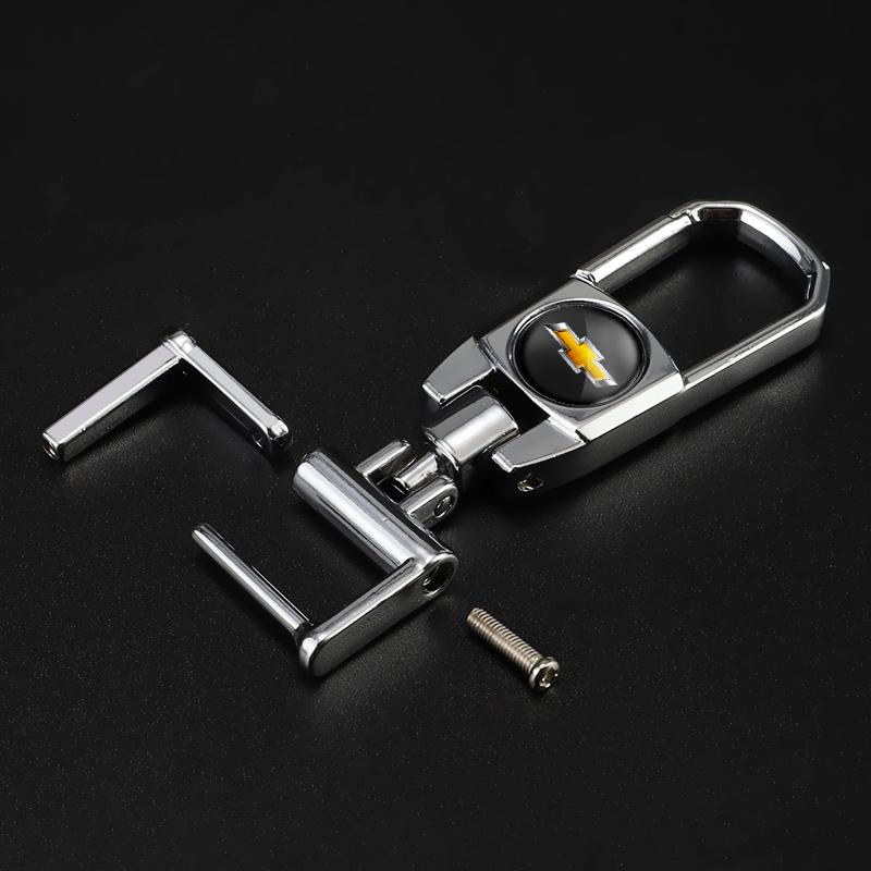Car Key Cover Accessories Metal Keychain Zinc Alloy Keyring For Chevrolet Cruze Spark Captiva Suburban Camaro Malibu Silverado