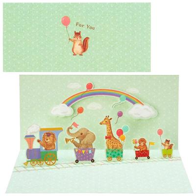 Sanrio Поздравительный многоцелевой поезд с сообщениями Корабли SANRIO 102601 Открытка, Открытка, Открытка, Зарубежный, MU236-4,