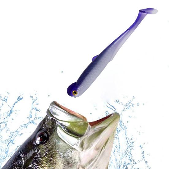 20 шт. рыболовная приманка 3D искусственная рыба с Т-образным хвостом гибкая приманка для техасских джигов необычные крючки для рыбалки на открытом воздухе