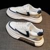 Повседневные кроссовки на платформе Женские кожаные белые Женские спортивные туфли Летние на толстой подошве Модные туфли на платформе Вулканизированные туфли