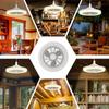 IRALAN Modern Ceiling Fan Light LED Intelligent Color Temperature Change E27 Easy To Install Remote Control Pendant Light
