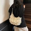Sense of Luxury High Quality Wrinkles Cloth Shoulder Bags Solid Zipper Popularity Personality Crossbody Bags for Women 2025 New