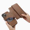 Zipper Cards Solt Wallet Leather 2 in 1 Wireless Charging Case For iPhone 15 16 Pro Max 14 Plus 13 12 11 XS Detachable Bag Cover