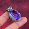 Tanzanite Handmade Gemstone Pendant, 925 Solid Sterling Silver Pendant Antique Jewelry, Pendant For Engagement Gift