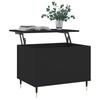 VidaXL Coffee Table Black 60x44.5x45 Cm Engineered Wood 830941