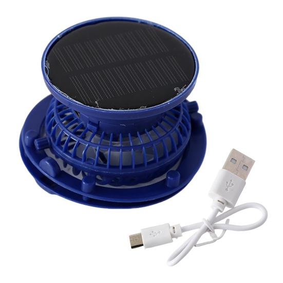 Fishing Hat Fan with Solar Panel Strong Airflow Low Noise Lightweight Adjustable Rechargeable Air Cooling Fan