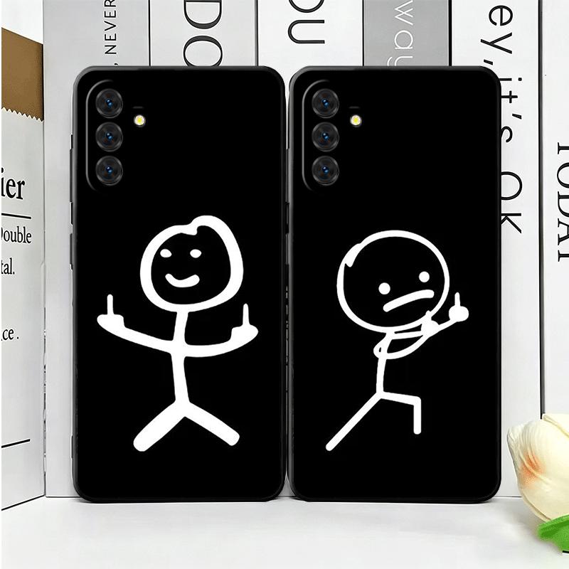 Funny Stickman Matchman Soft Phone Case for Samsung A17 A37 A57 A16 A26 A36 A56 A15 A25 A35 A55 A14 A24 A34 A54 A13 A23 A33 A53