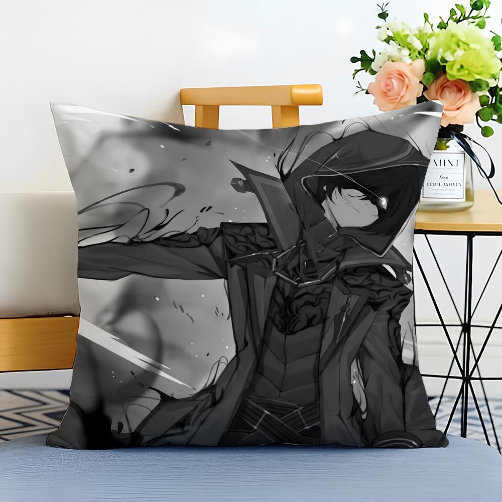 TThe Eminence in Shadow Cushion Cover Washable Linen Pillowcase Soft for Sofa Bed Cozy Home Room Decor
