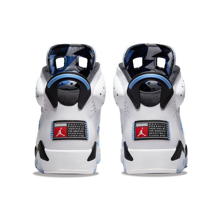 Air Jordan 6 Retro UNC Home Мужские кроссовки синие университетские-синие белые CT8529-410