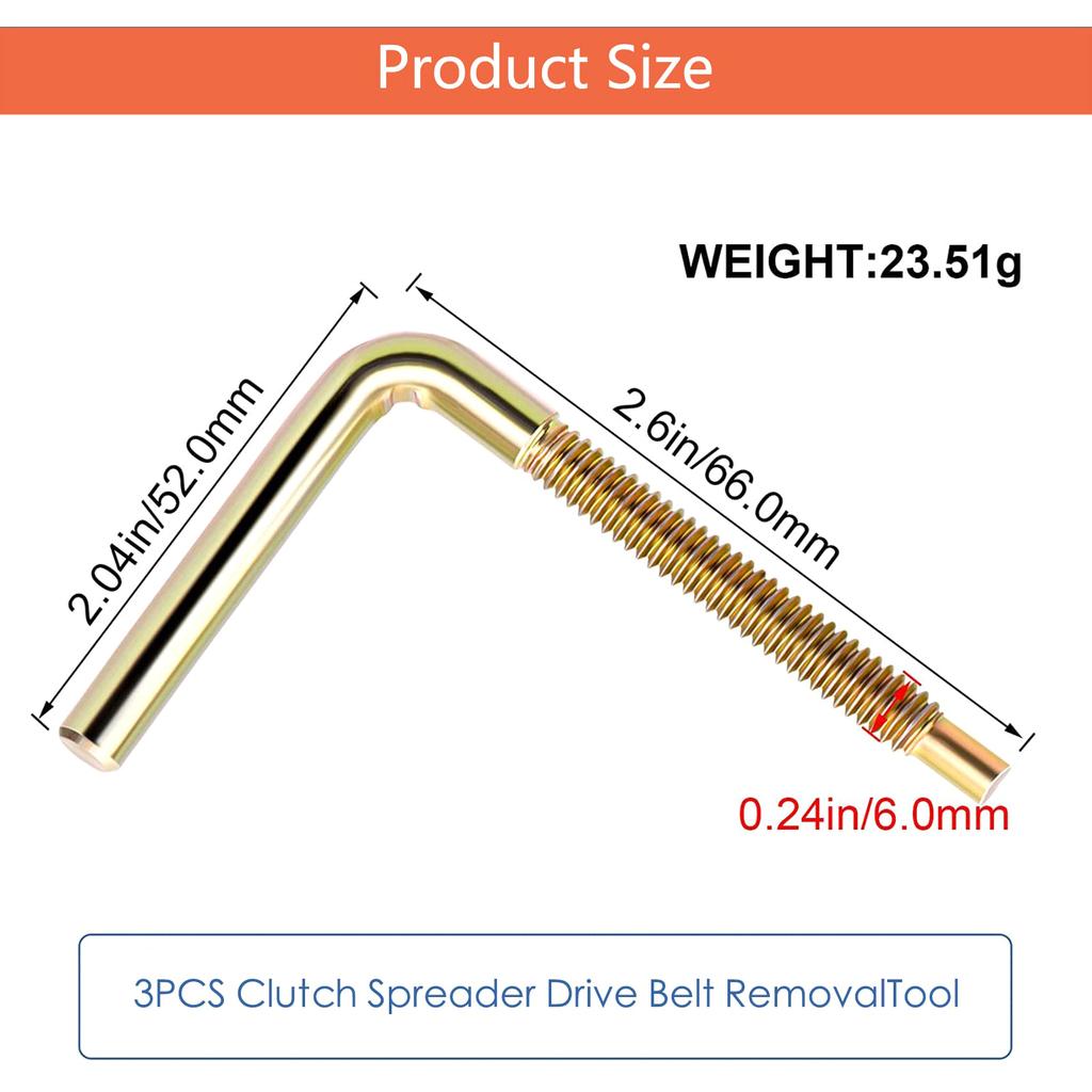 3Pcs Clutch-Drive Belt Removal Tool Belt Change Tools Replace 2875911 Suitable for RZR RZR-4 XP Turbo RS1-Ranger XP 1000