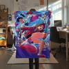 1Pc Dandadan Anime Print Flannel Blanket, High quality Comfortable for All Seasons, Home Decor, Warmth and Comfort, Perfect for Christmas Gifts 33